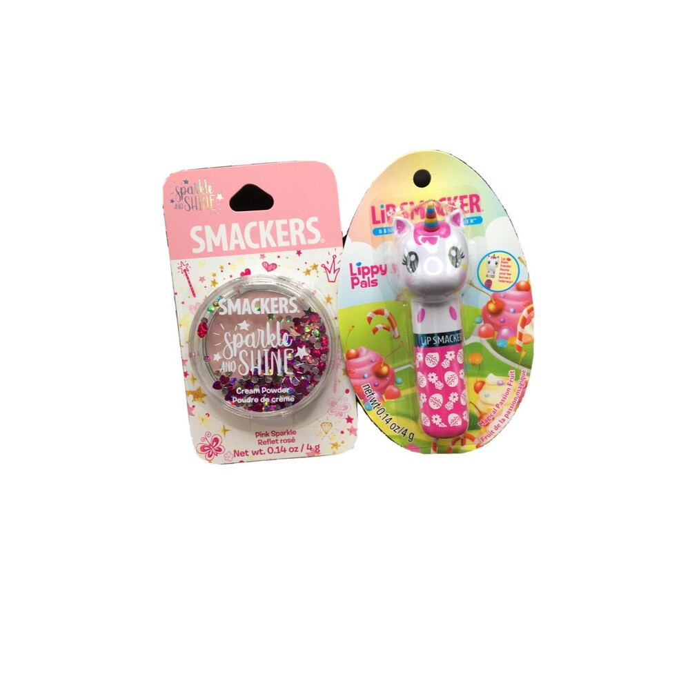 Lip Smackers Best Flavor Ever Magical Passion Fruit Unicorn& Sparkle And Shine.￼